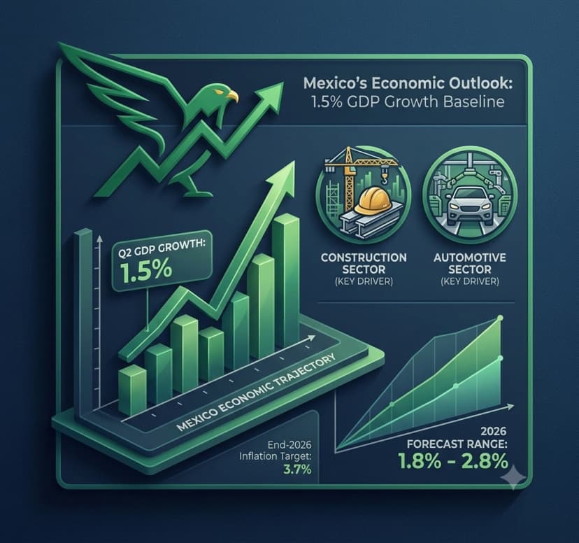 Mexico&rsquo;s Economic Outlook: Why a 1.5% GDP Growth Target Remains Resilient