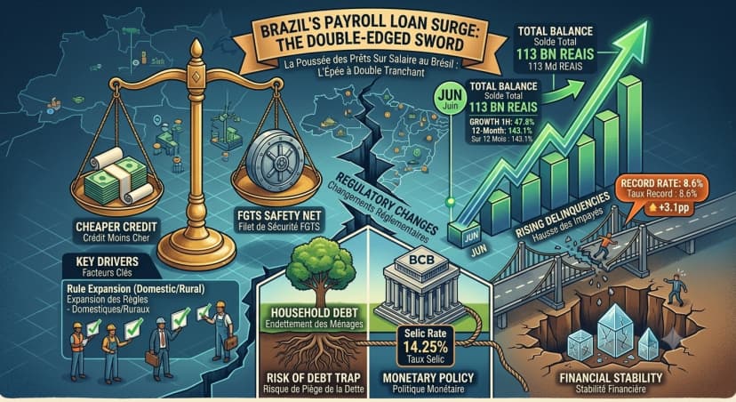Brazil&rsquo;s Payroll Loan Surge: A Double-Edged Sword for Financial Stability