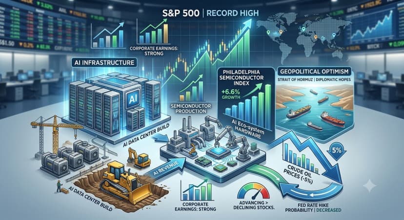 AI Momentum and Geopolitical Optimism Drive US Markets to Record Highs